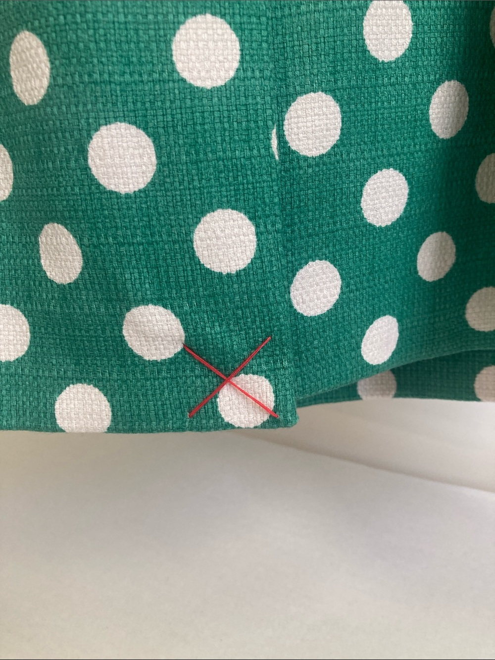 Boden Green and White Polka Dot Midi Dress Size 8L - Picture 6 of 15